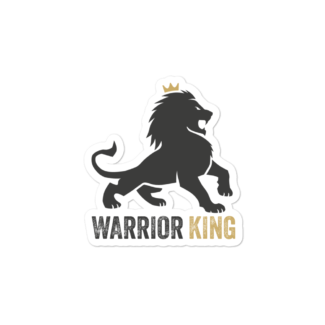 Warrior King Sticker (Gold)