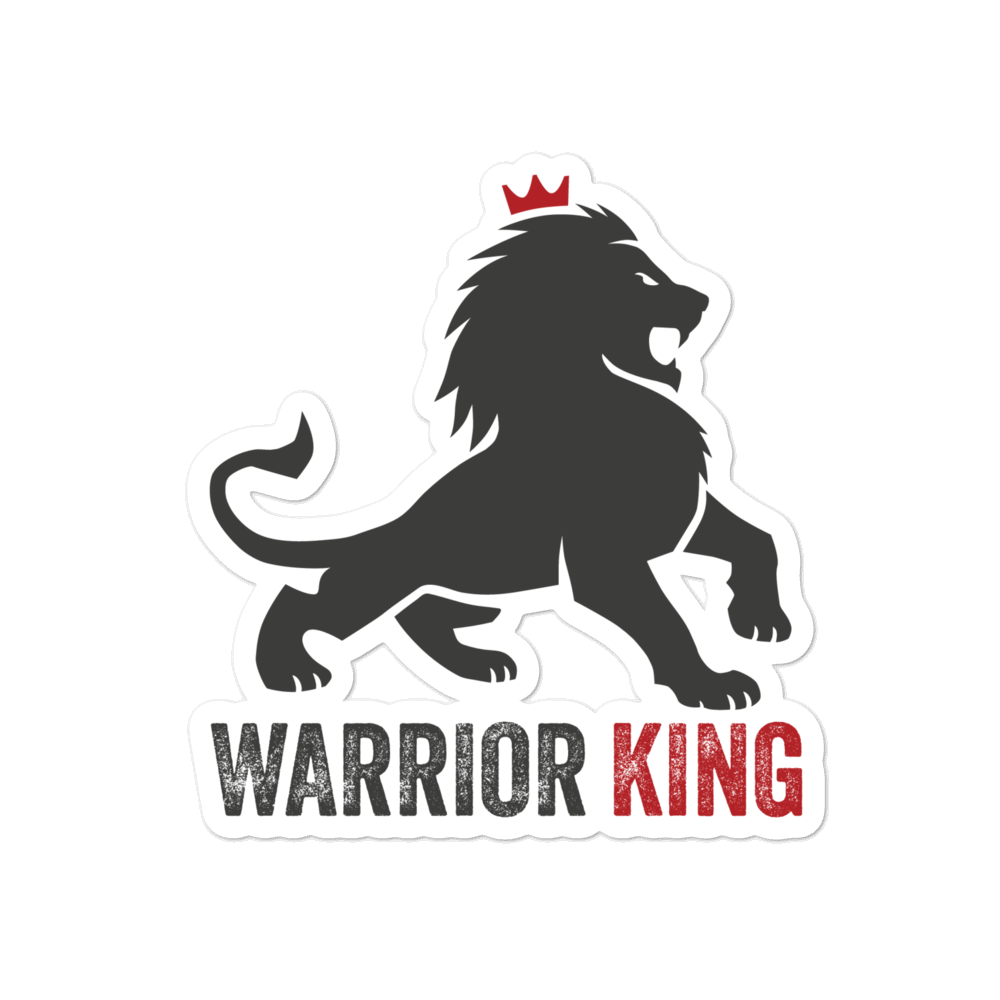 Warrior King Sticker (Red) - Image 2