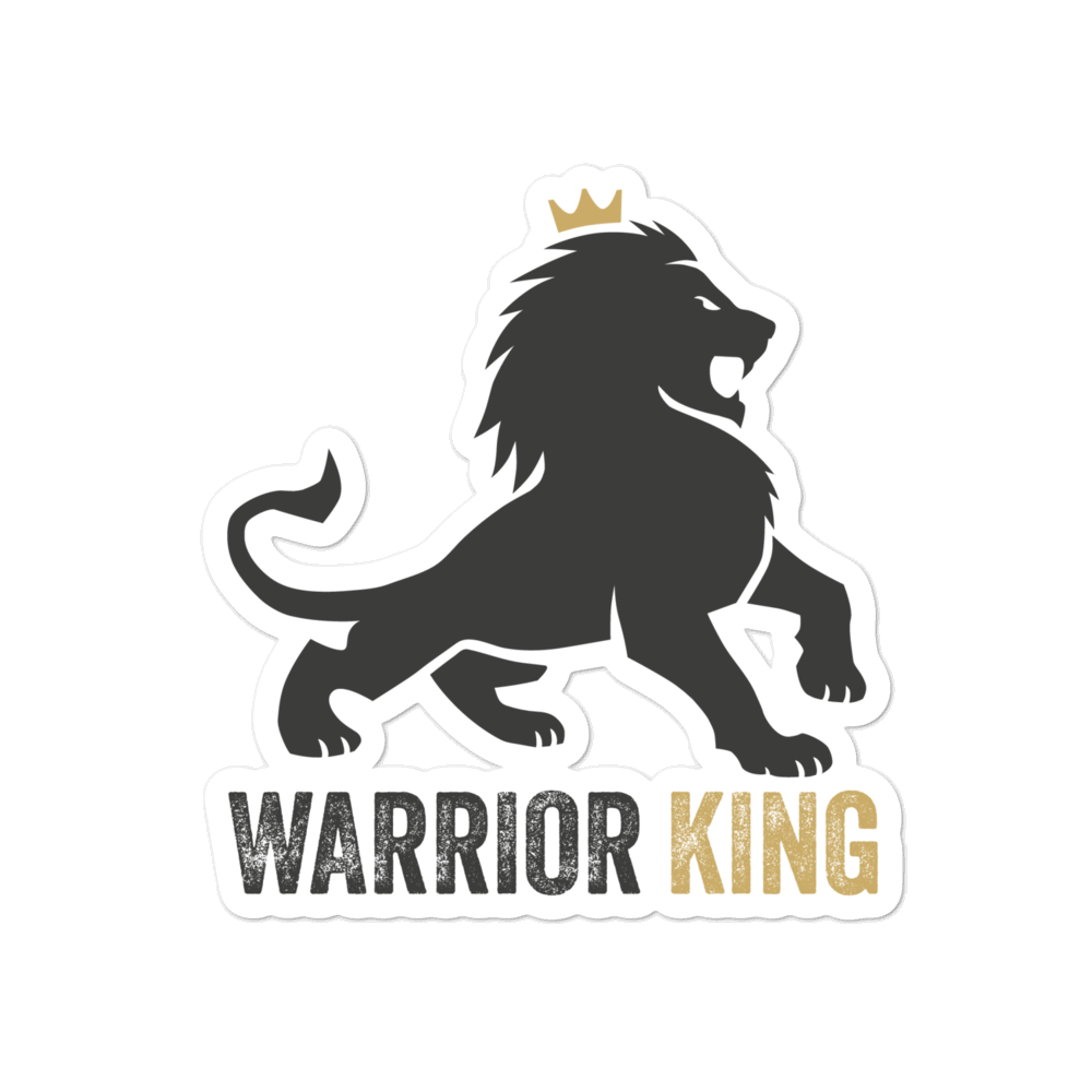 Warrior King Sticker (Gold) - Image 2