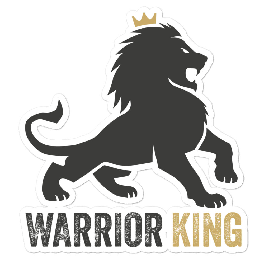 Warrior King Sticker (Gold) - Image 3